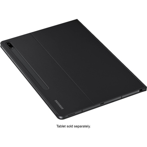Samsung - Galaxy Tab S8+, Tab S7 FE, Tab S7+ Book Cover - Mystic Black - Picture 3 of 5